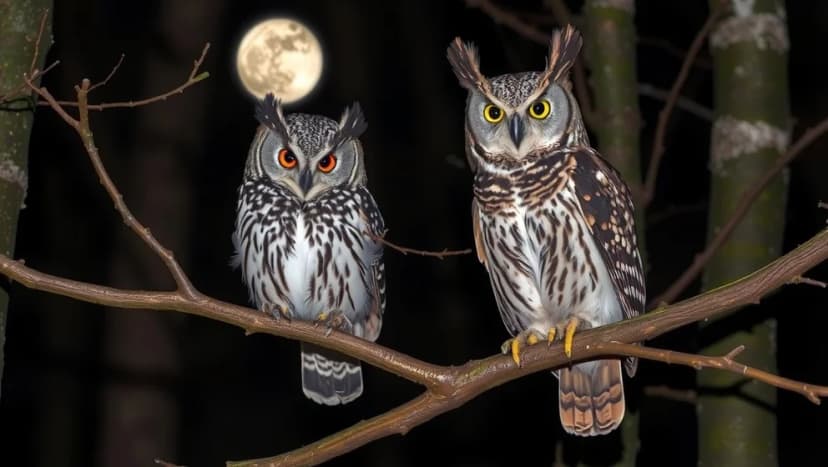 Olika uggla och hur de skiljer sig åt